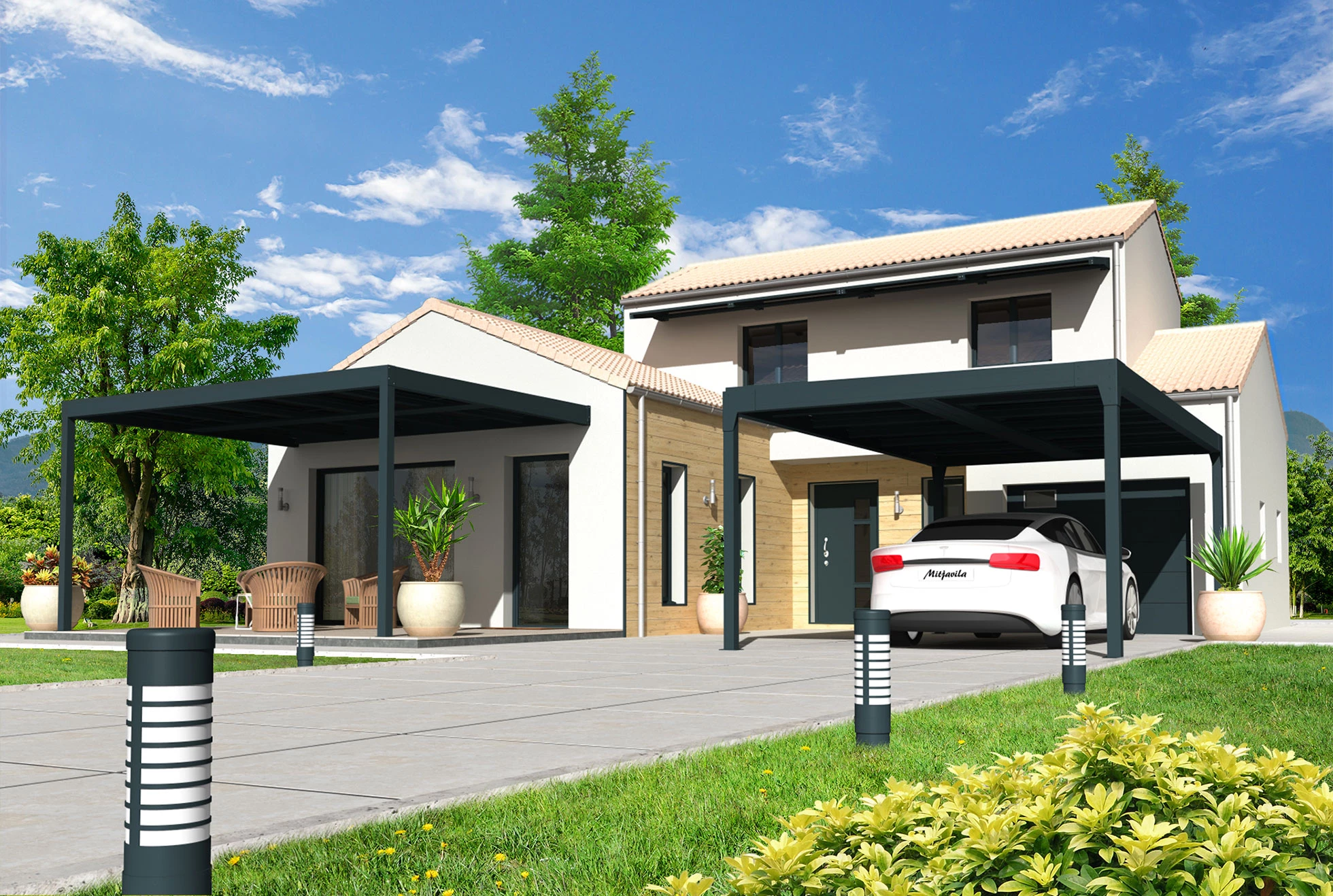 Installation et fourniture pergola carport solaire auvent