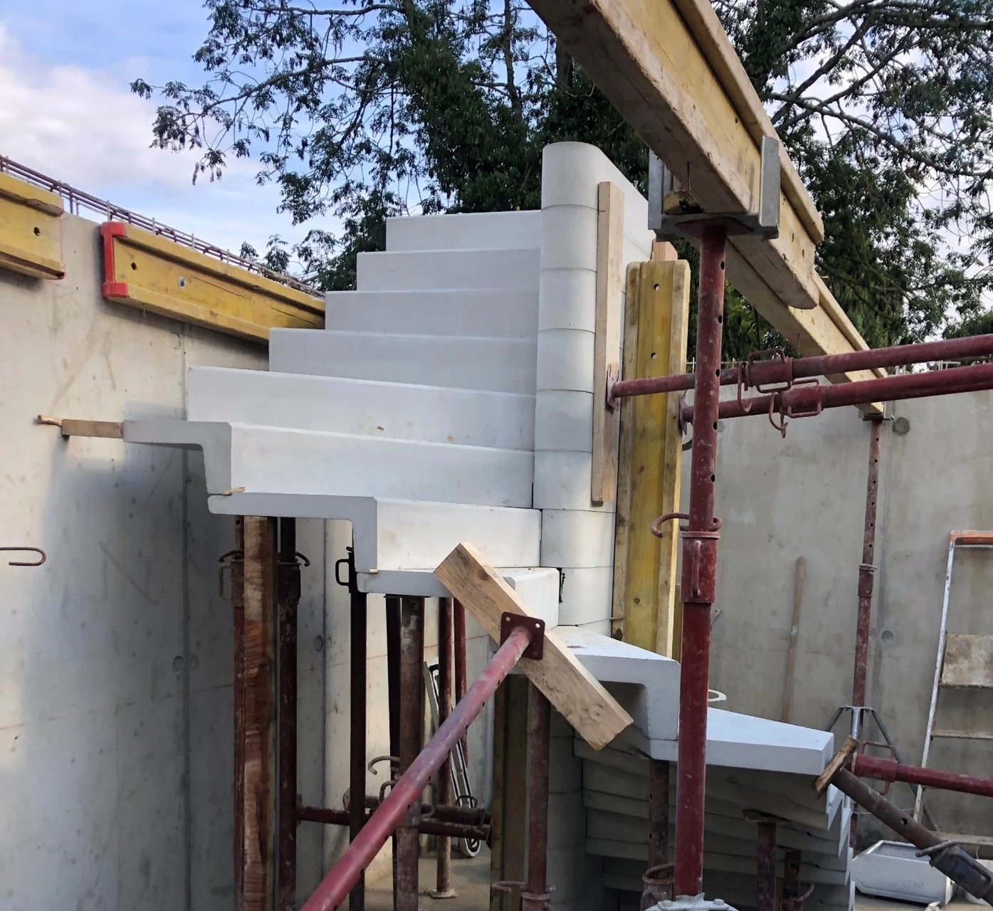 Réalisation d’escalier en béton