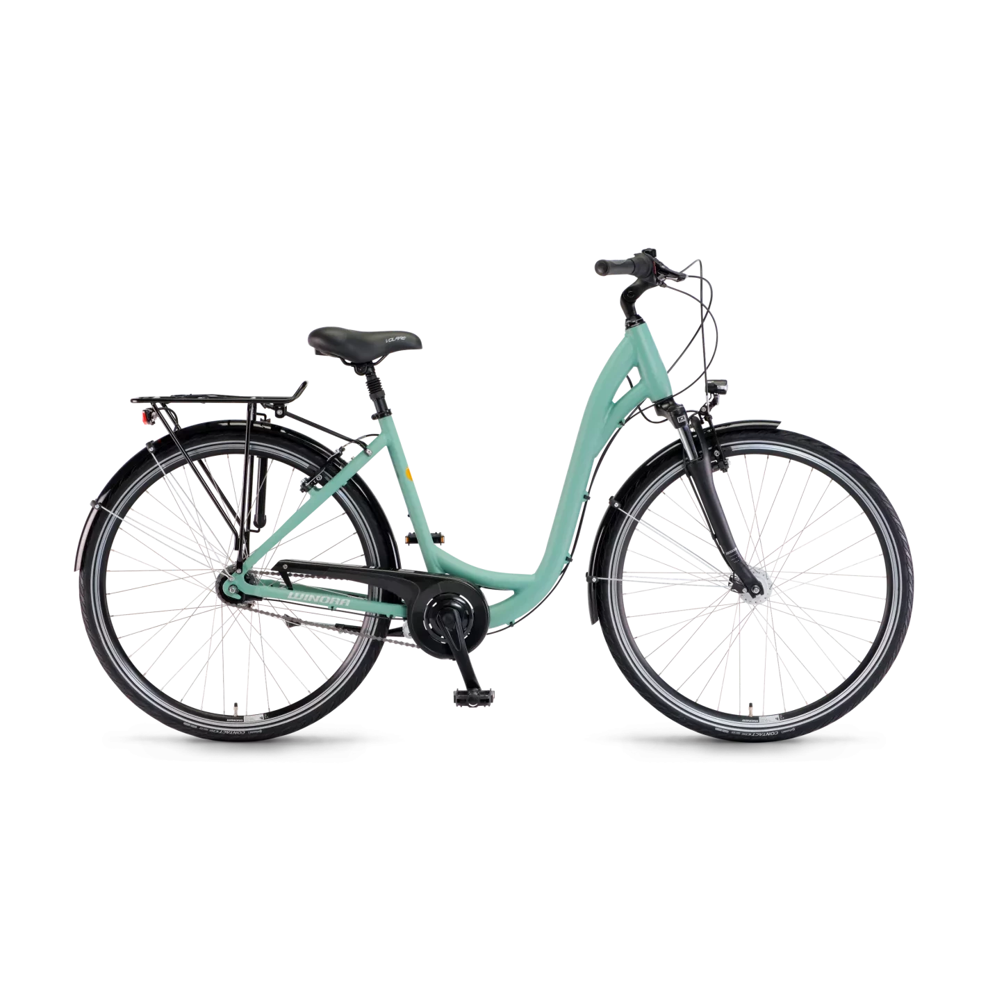 Location vélo musculaire N°14 Winora Holiday vert mat