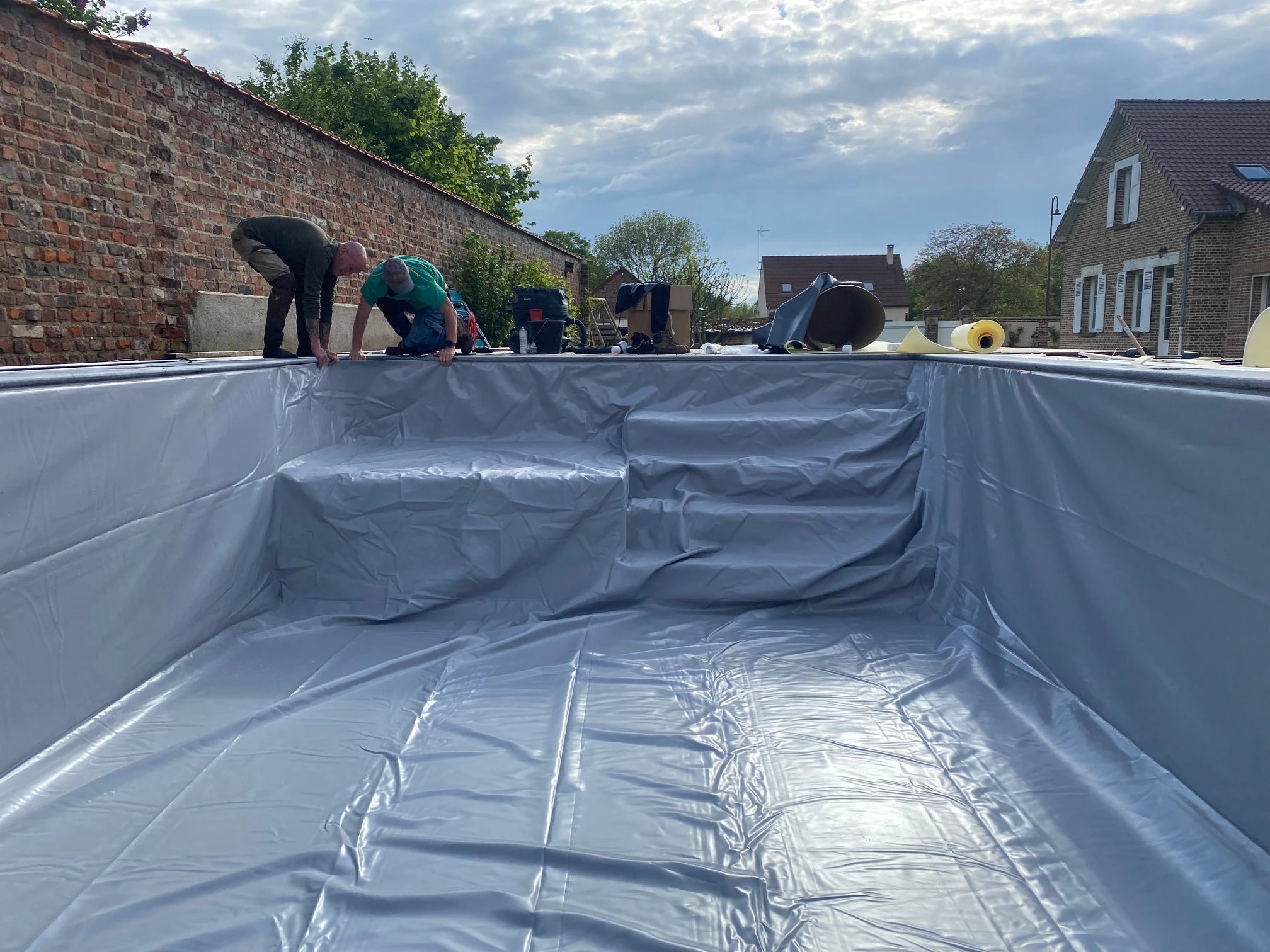 Pose et changement de liner piscine