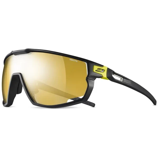 Lunettes Julbo Rush – Noir / Jaune – Reactiv 1-3 Light Amplifier