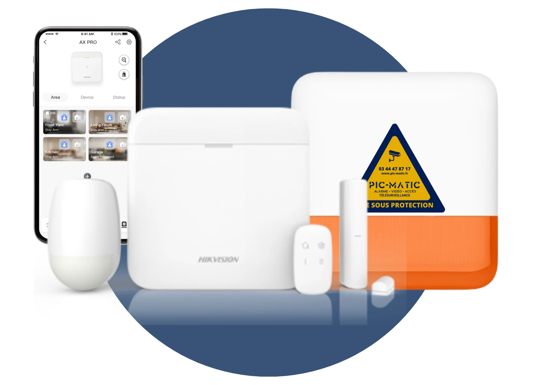 Installation système d'alarme connecté