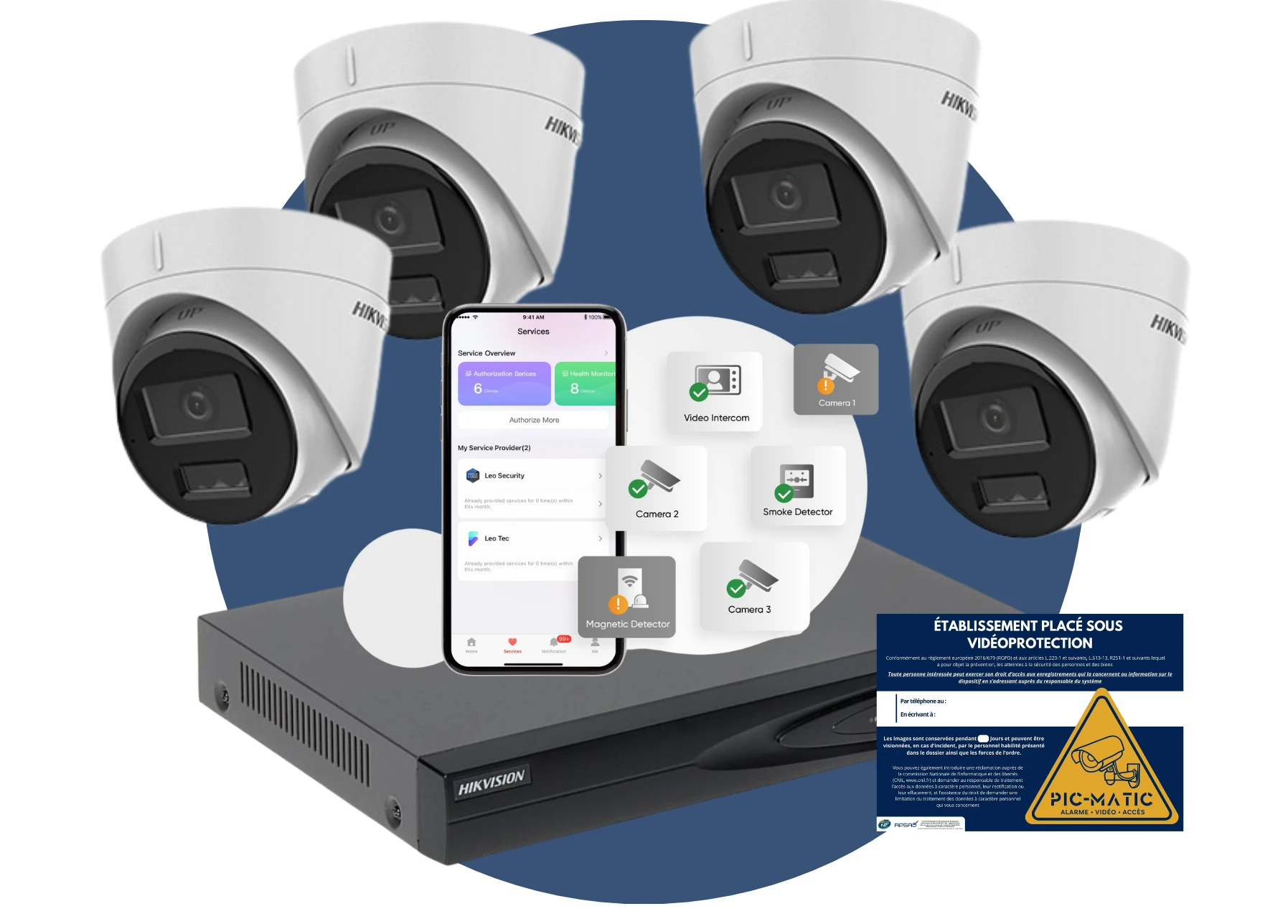 Installation d'un système de vidéo surveillance 4 caméras