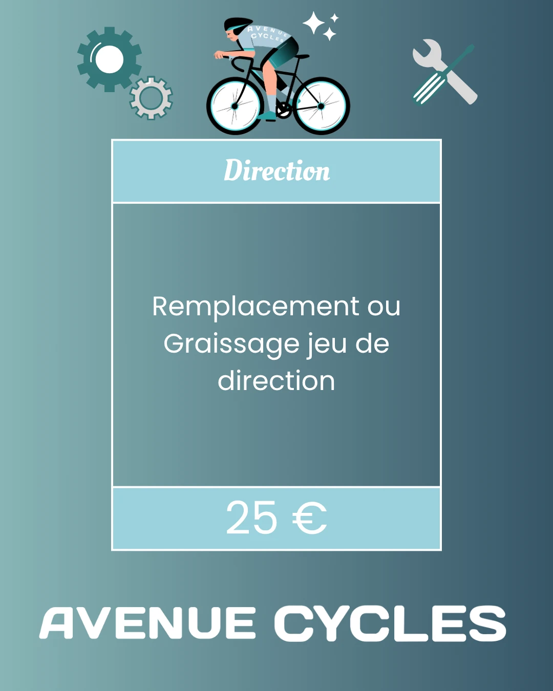 Remplacement ou Graissage jeu de direction