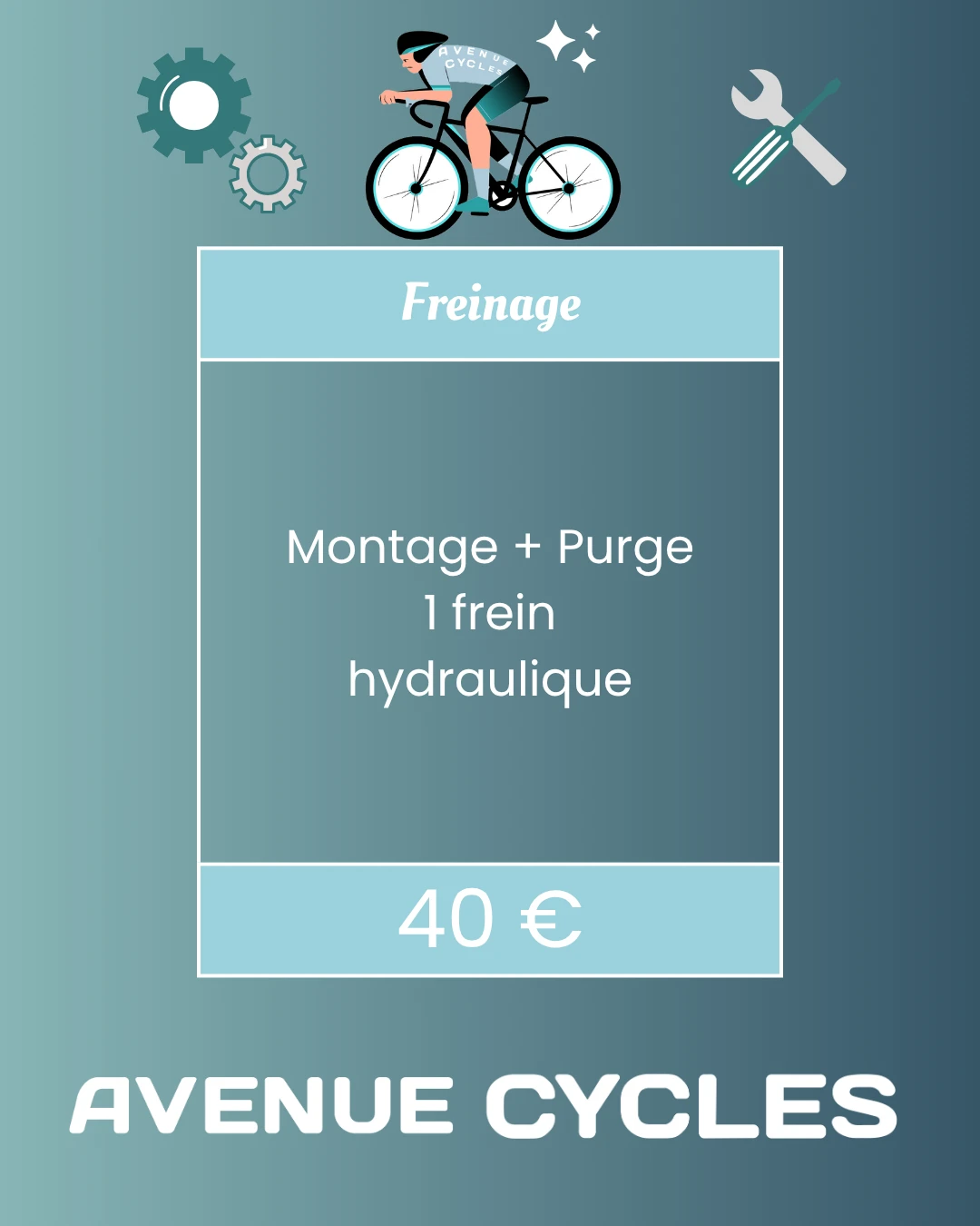 Montage + Purge 1 frein hydraulique