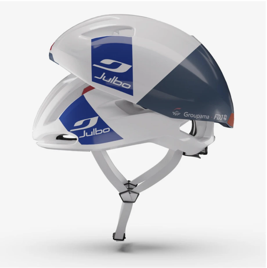 Casque Julbo Finisher EVO Groupama-FDJ  Blanc/Bleu/Rouge  MIPS Air Node