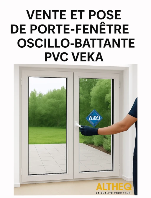 Vente et pose de Porte-fenêtre PVC VEKA
