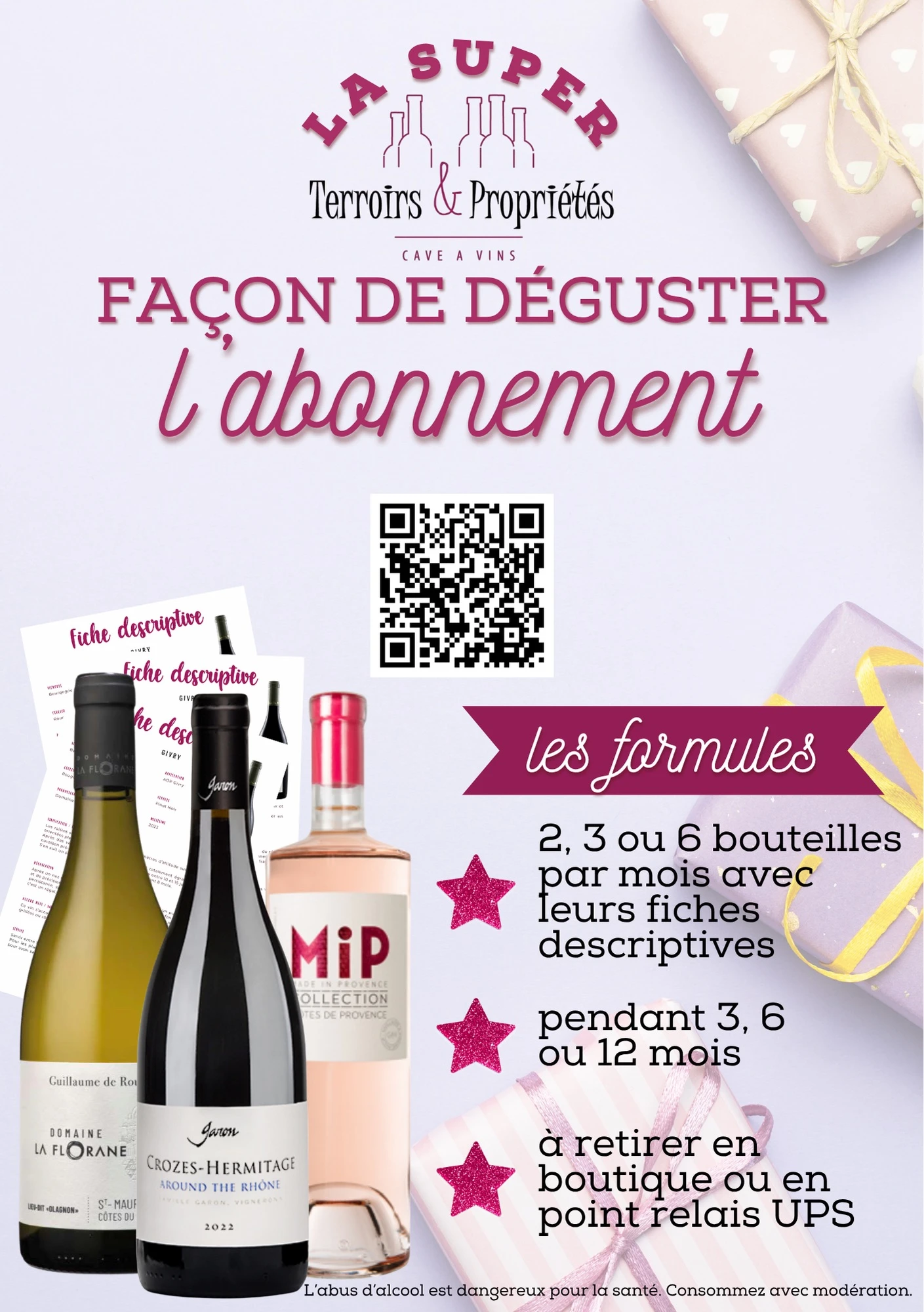 Abonnement mensuel / box de vin