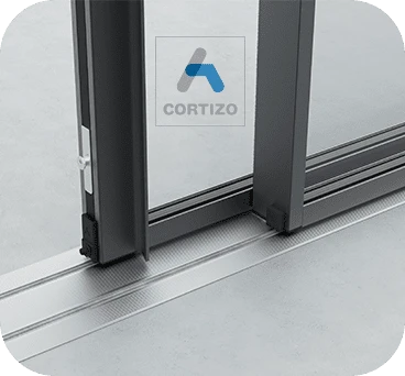 Vente et pose de baie coulissante CORVision aluminium CORTIZO