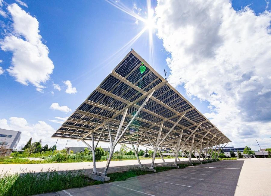 Installation d’ombrières photovoltaïques pour parkings professionnels dans l’Aisne et en Thiérache – RL SUN