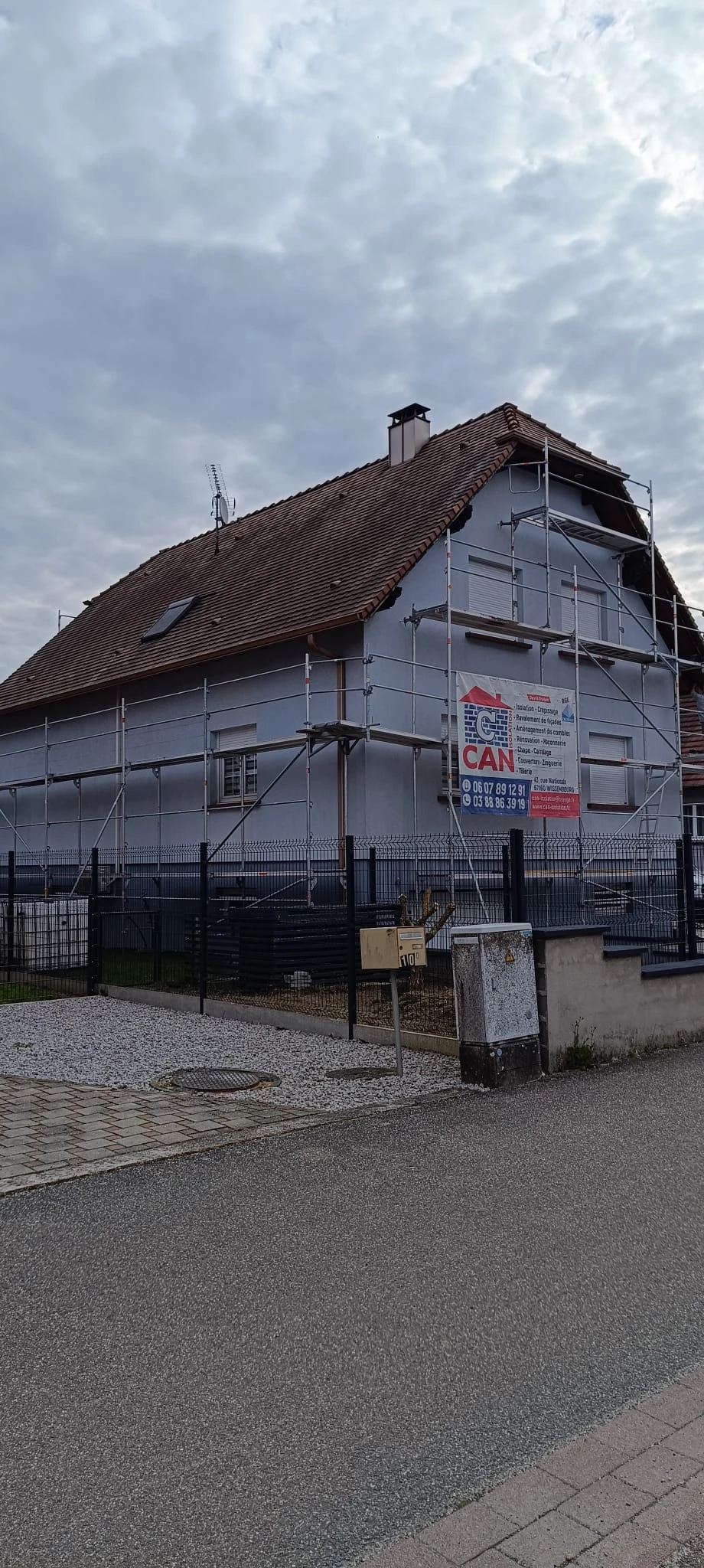 CHANTIER RAVALEMENT DE FACADE ROUNTZENHEIM, HOLSCHTEN, BÜHL, HAGUENAU