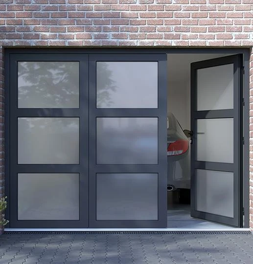 Porte de garage battante de la marque Volet Thiebaut