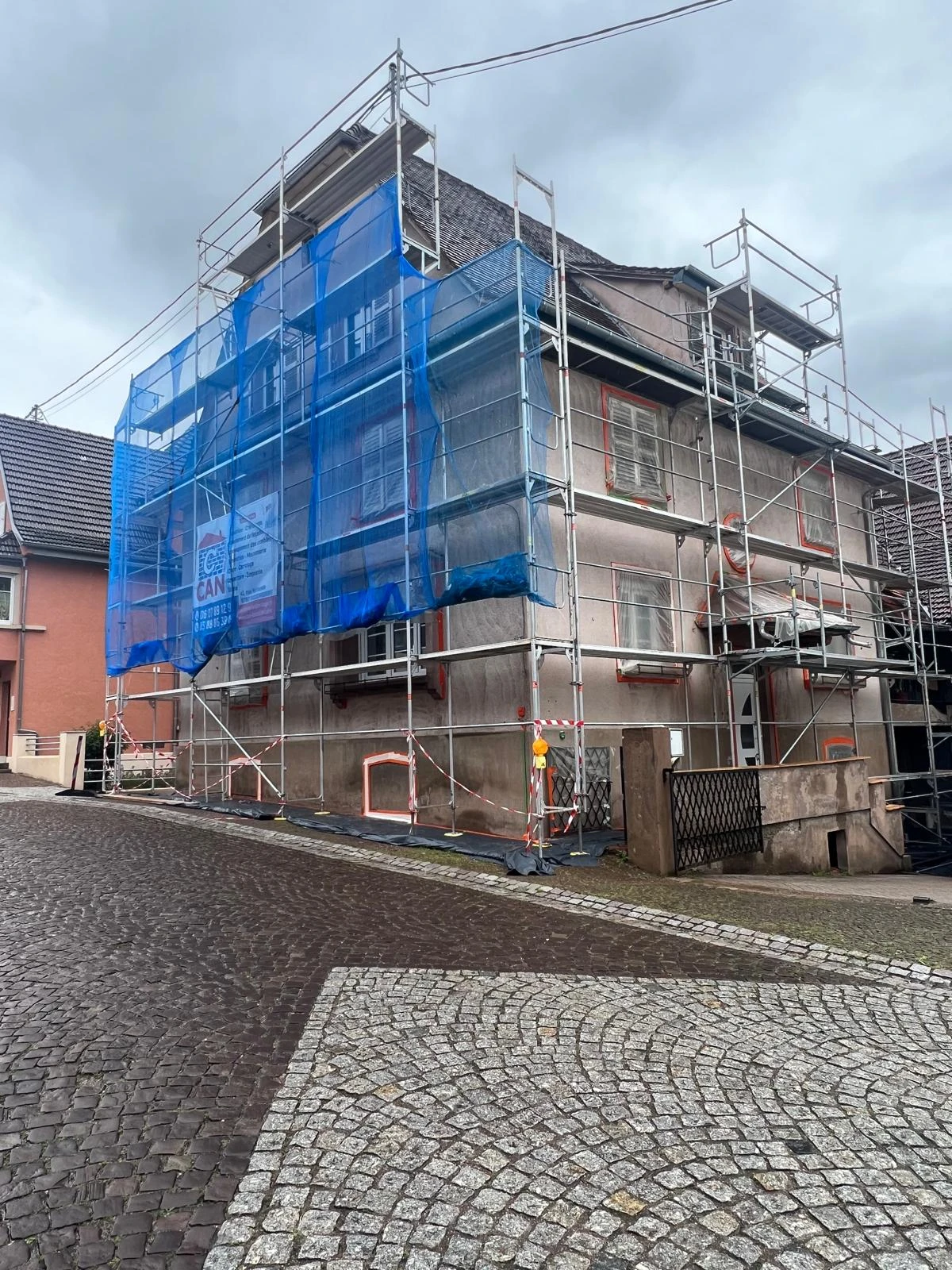 CHANTIER RAVALEMENT DE FACADE OBERBRONN, NIEDERBRONN-LES-BAINS, GUMBERTSHAUSEN, OFFWILLER