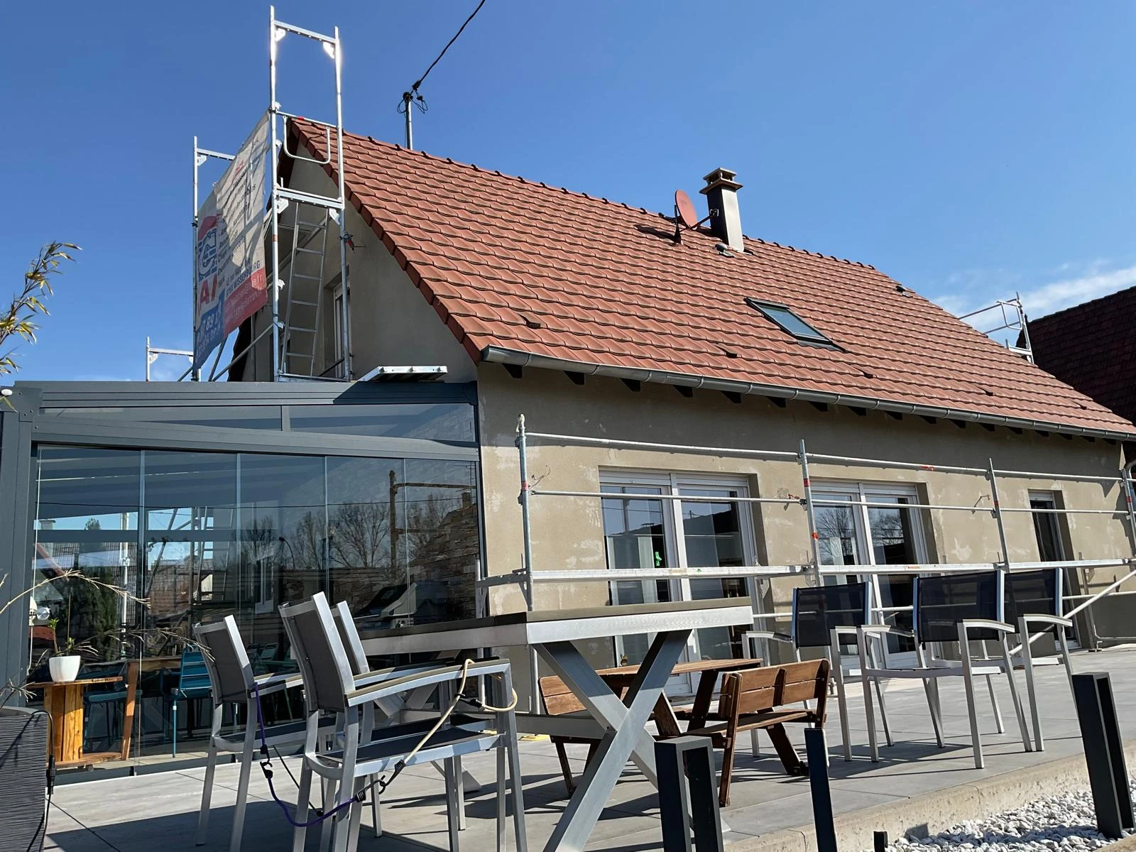 RAVALEMENT DE FACADE NIEDERRœDERN, RIEDSELTZ, WISSEMBOURG, HOLSCHTEN