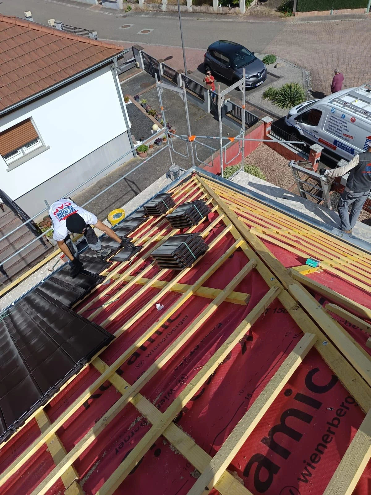 CHANTIER RAVALEMENT DE FACADE & TOITURE SELTZ, RIEDSELTZ, SCHAFFHOUSE-PRÈS-SELTZ, WISSEMBOURG