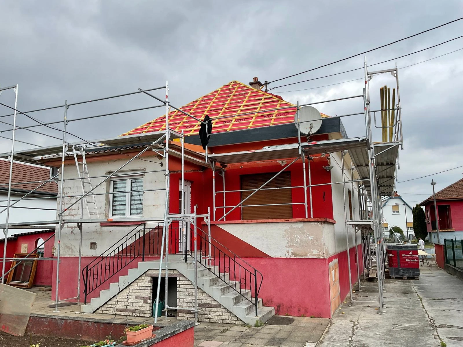 CHANTIER RAVALEMENT DE FACADE & TOITURE SELTZ, RIEDSELTZ, SCHAFFHOUSE-PRÈS-SELTZ, WISSEMBOURG