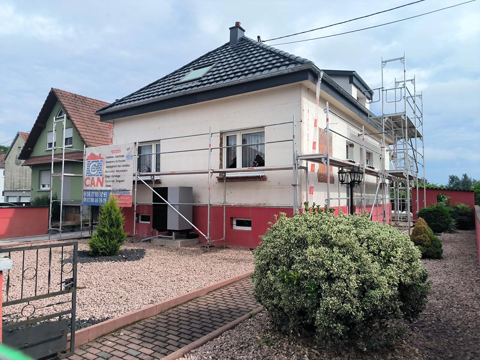 CHANTIER RAVALEMENT DE FACADE & TOITURE SELTZ, RIEDSELTZ, SCHAFFHOUSE-PRÈS-SELTZ, WISSEMBOURG