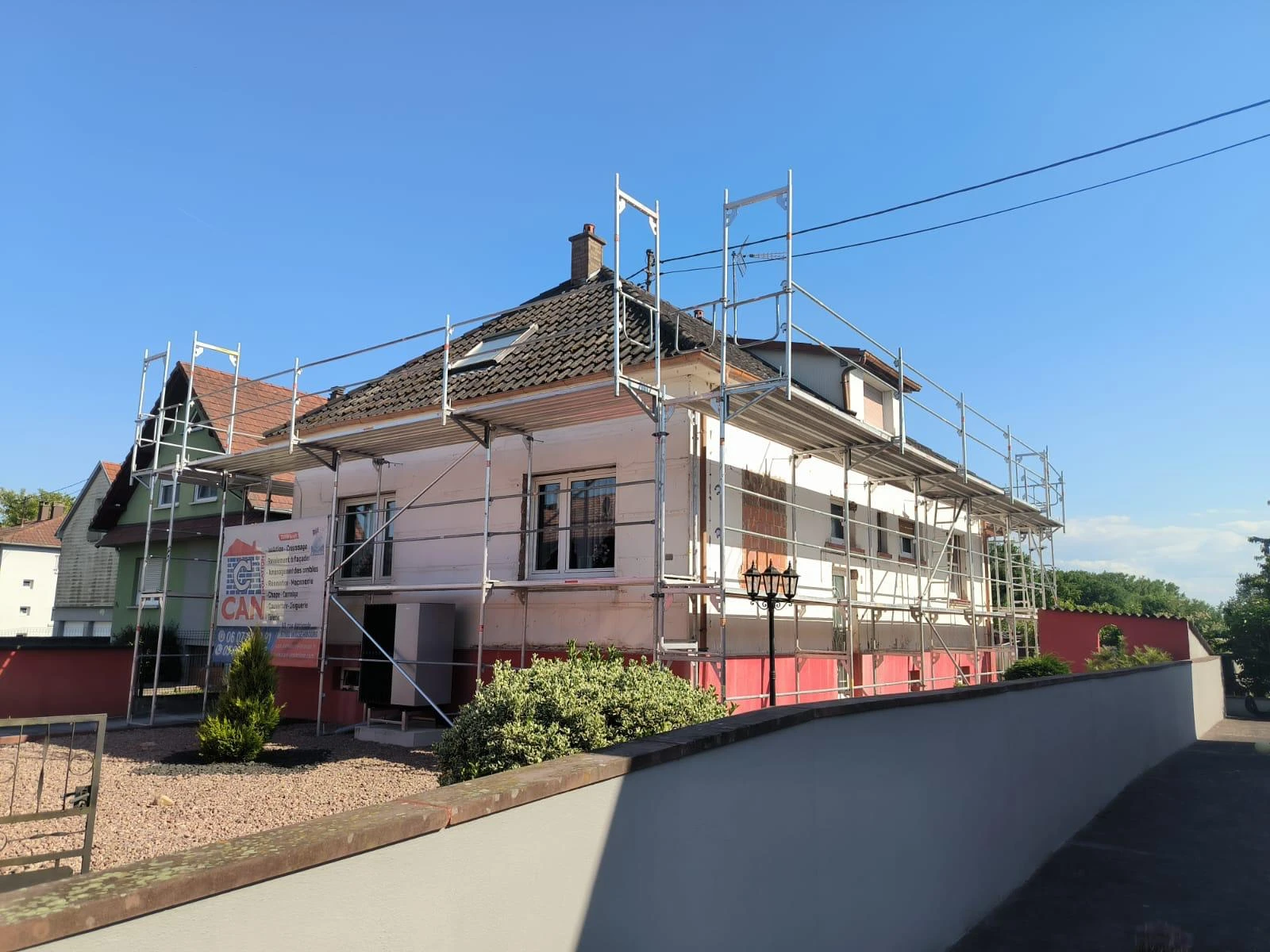 CHANTIER RAVALEMENT DE FACADE & TOITURE SELTZ, RIEDSELTZ, SCHAFFHOUSE-PRÈS-SELTZ, WISSEMBOURG