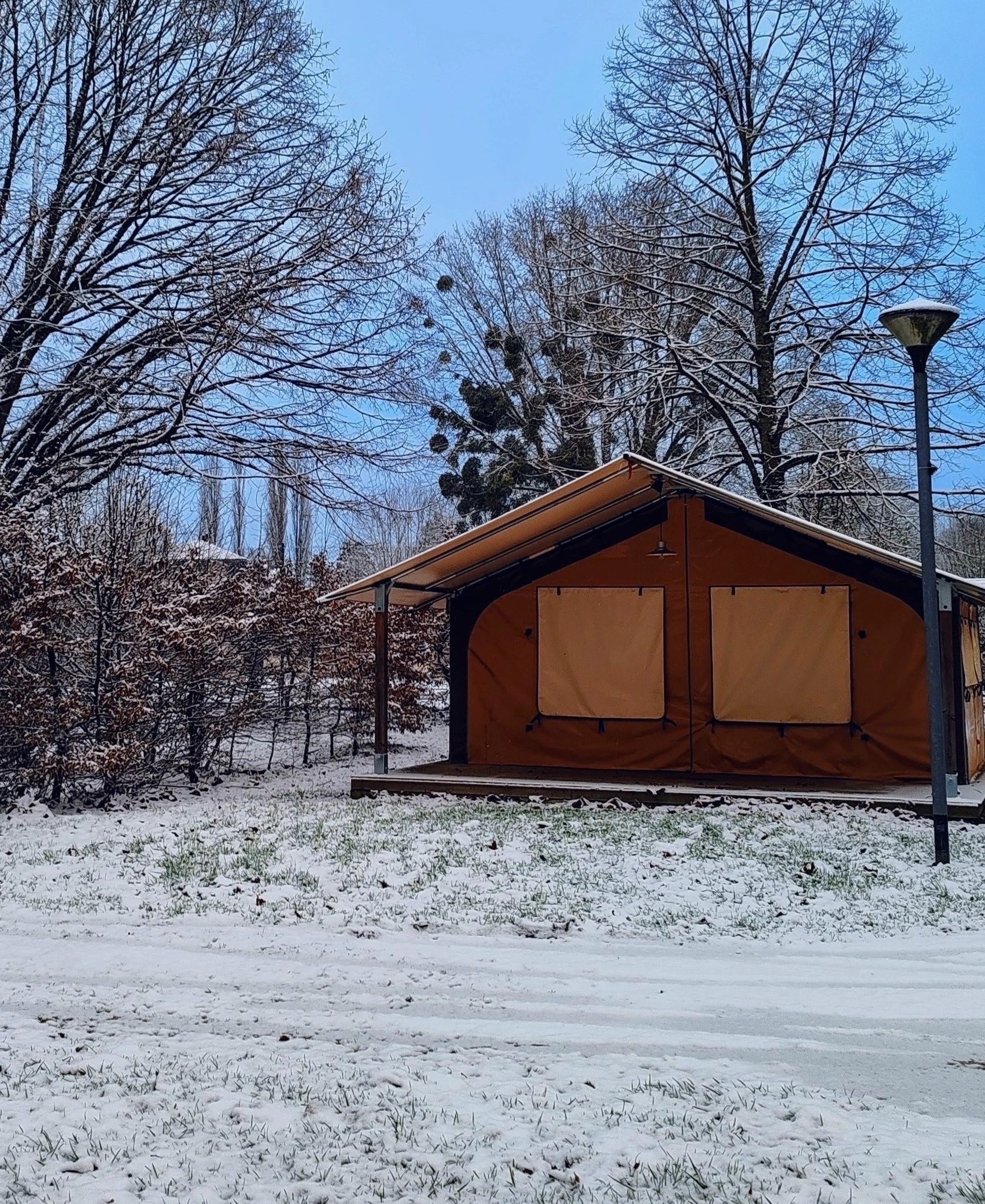 Camping ouvert en hiver