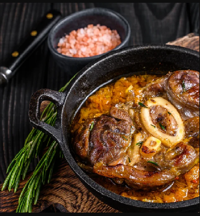 Plat du Lundi 06/10 - Ossobuco de veau à l’orange, courgettes