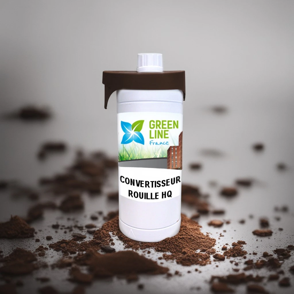 CONVERTISSEUR DE ROUILLE 1L - TRAITEMENT INDUSTRIEL ULTRA HAUT DE GAMME TRAITEMENT COURANT ! TRAITEMENT AVANT PEINTURE DES SURFACES ROUILLÉES NON FILMOGÈNE