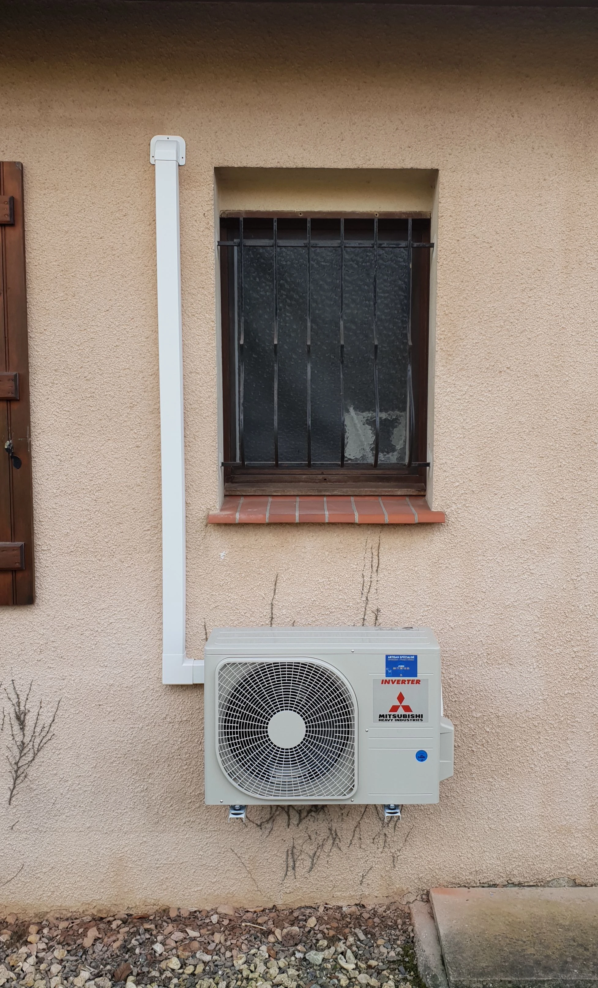 Installation d'un Pompe à Chaleur air-air mono-split (climatisation réversible)