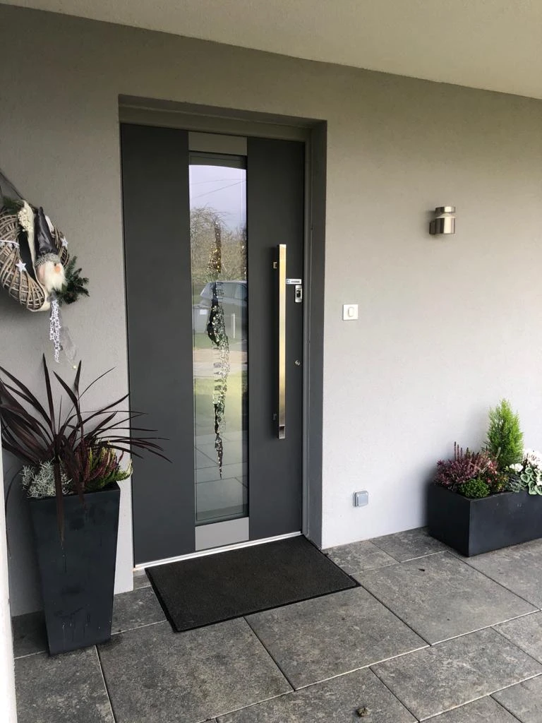 Porte d'entrée en Aluminium Kompotherm