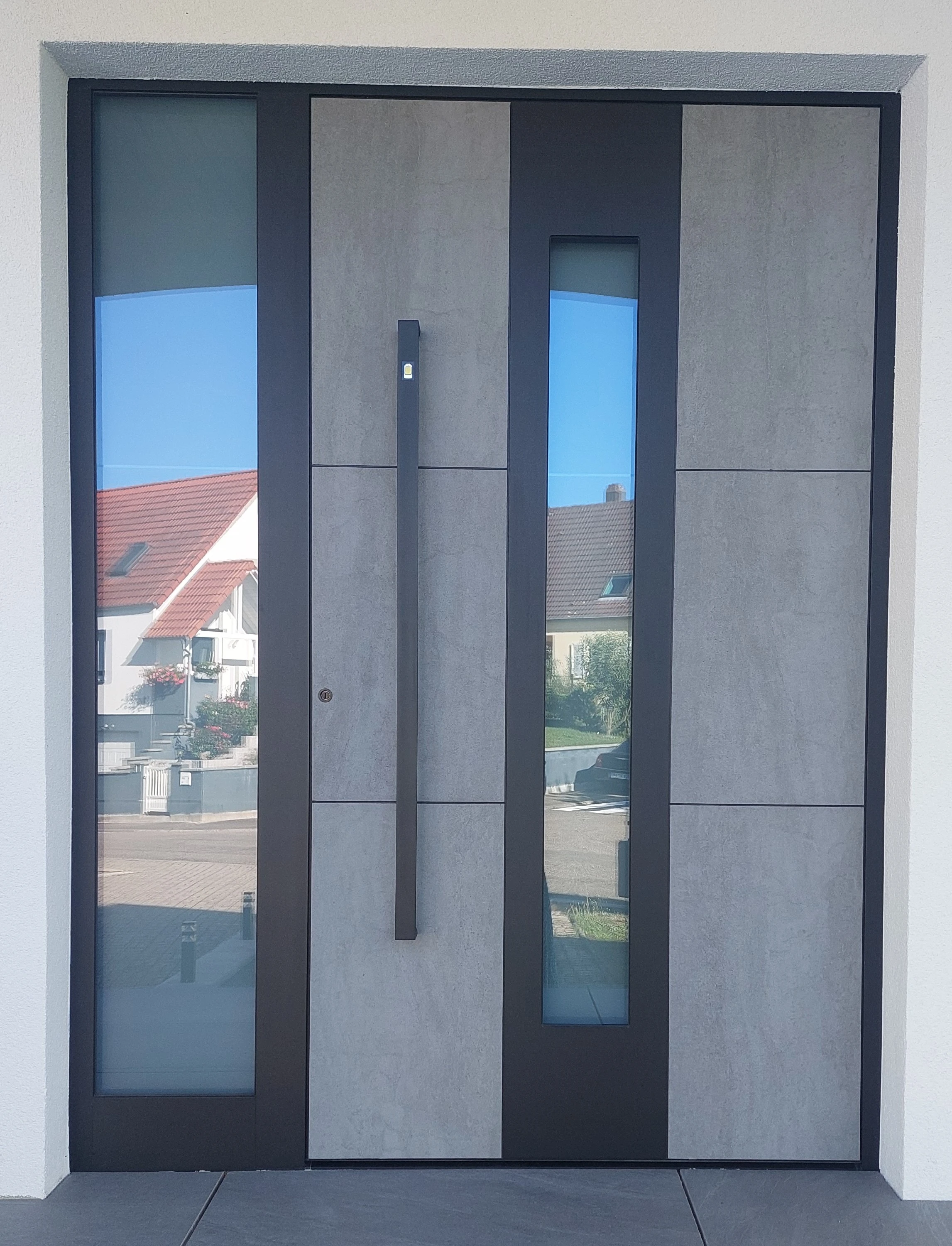 Porte d'entrée en Aluminium Kompotherm