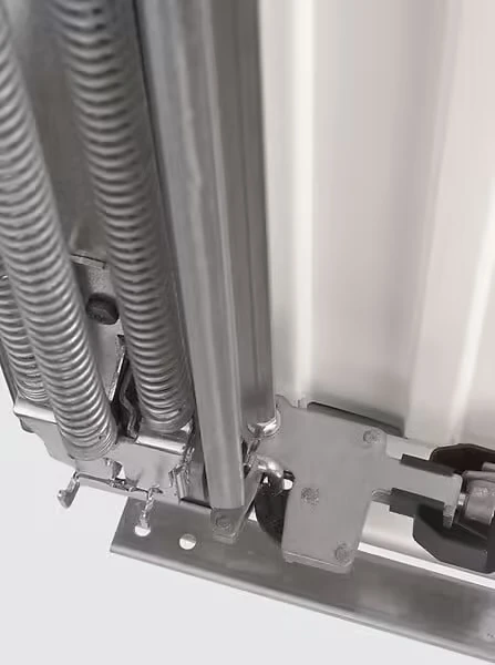 Porte garage basculante débordante avec rails - Blanc Hauteur : 207cm x Largeur : 248cm