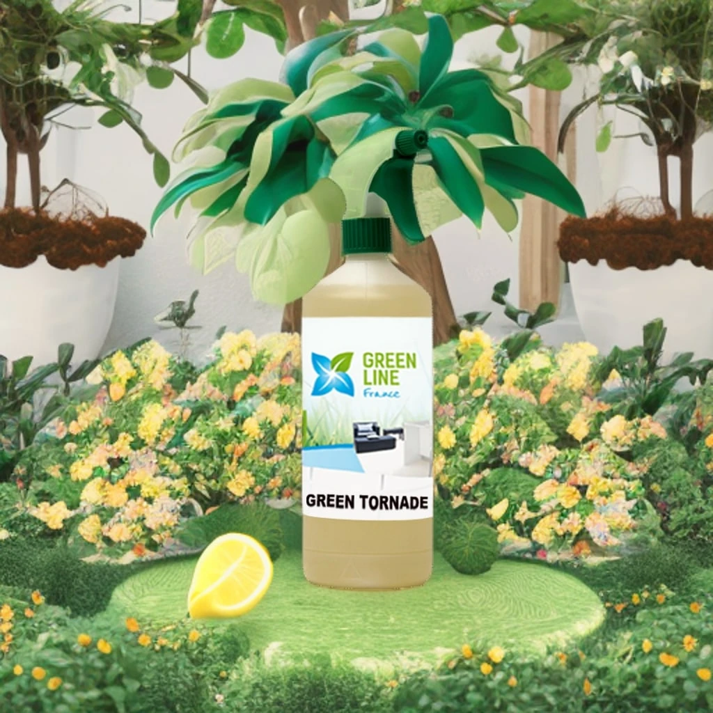 GREEN TORNADE PULVERISATEUR 1L - NETTOYANT, DÉGRAISSANT, DÉSINFECTANT, AGRÉE CONTACT ALIMENTAIRE, DÉSODORISANT, 100 % BIODÉGRADABLE