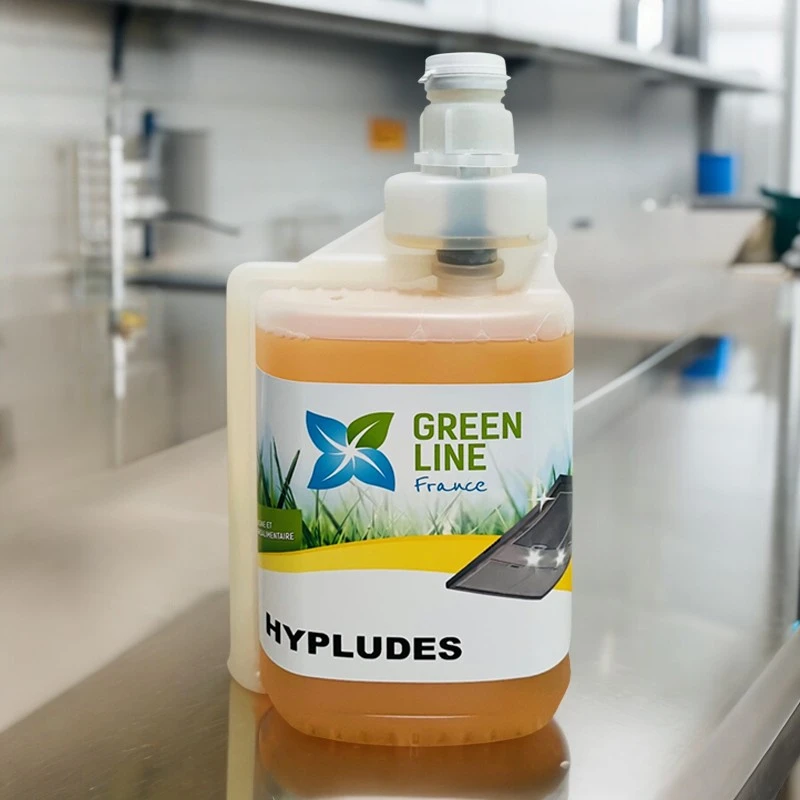 HYPLUDES 1L - NETTOYANT/DÉGRAISSANT/DÉSINFECTANT HAUT DE GAMME, AGRÉE CONTACT ALIMENTAIRE