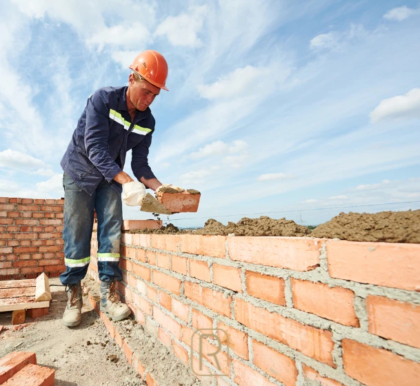 Construction de muret de soutènement