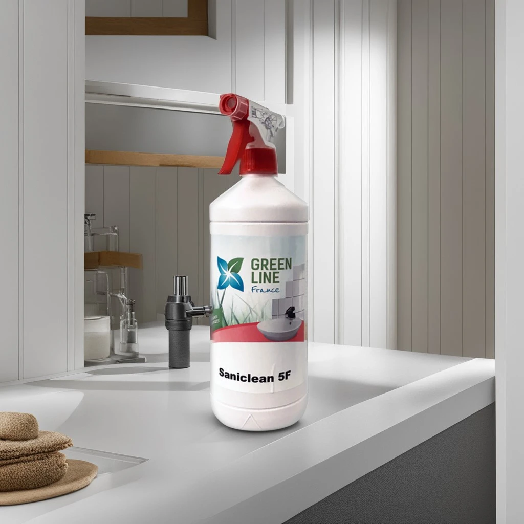 SANICLEAN 5F PULVERISATEUR 1L - DÉROUILLANT-DÉTARTRANT-NETTOYANT- DÉCONTAMINANT-PASSIVANT POURSANITAIRES, SURFACES ET AGROALMENTAIRE