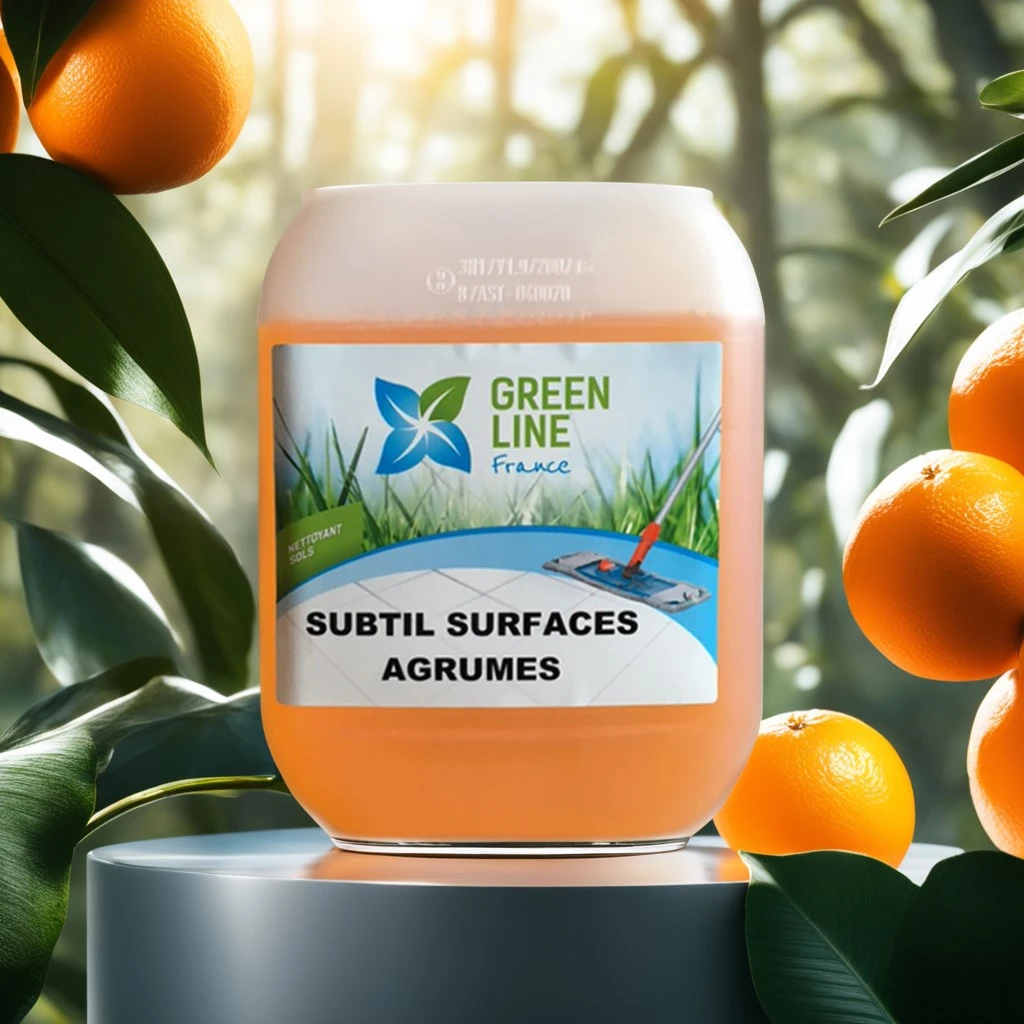 SUBTIL SURFACES AGRUMES 5L - NETTOYANT 3D (DÉTERGENT, DÉSINFECTANT, DÉSODORISANT) SOLS ET SURFACES