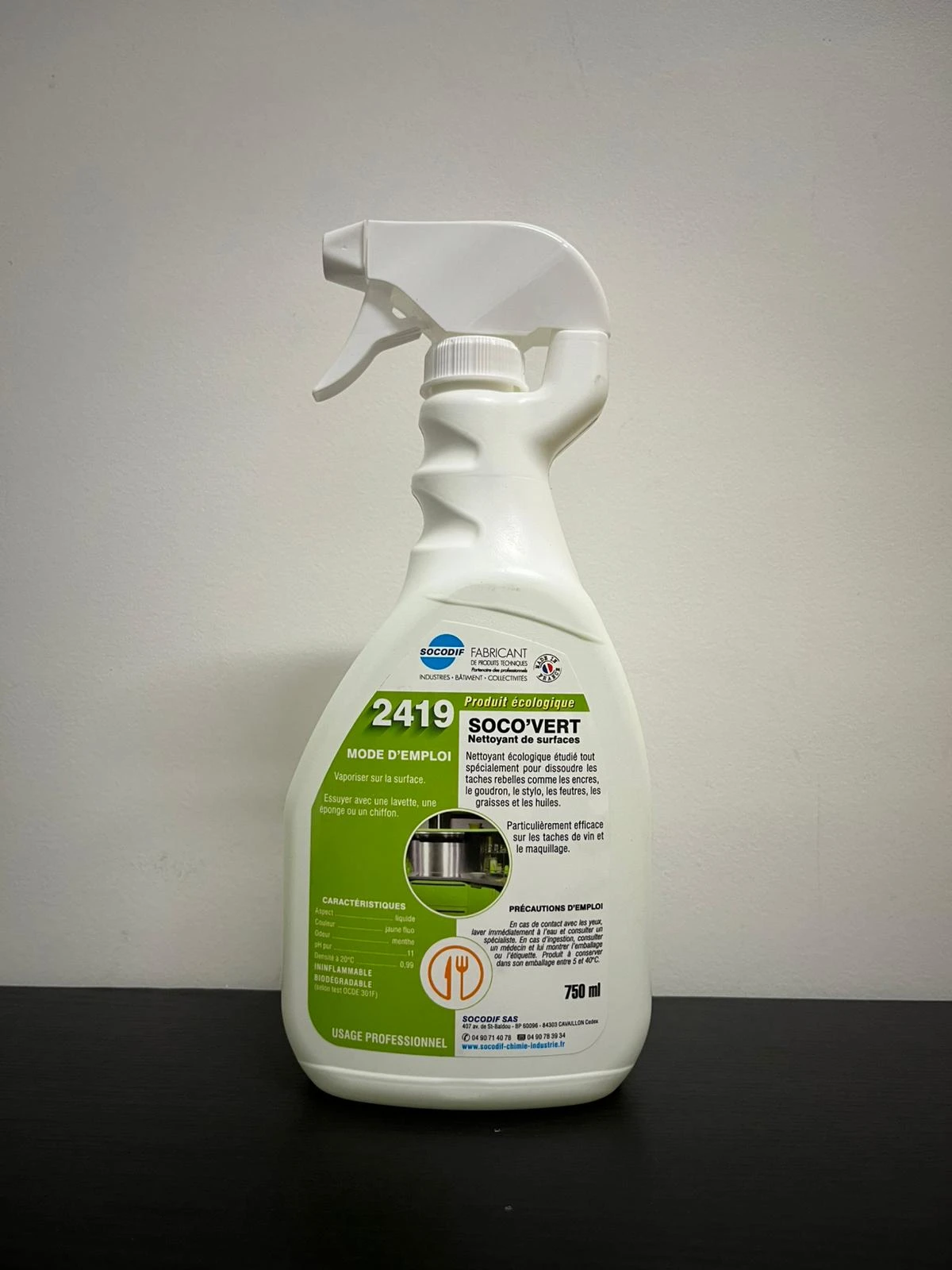 2419 - SOCO'VERT DETACHANT DE SURFACES