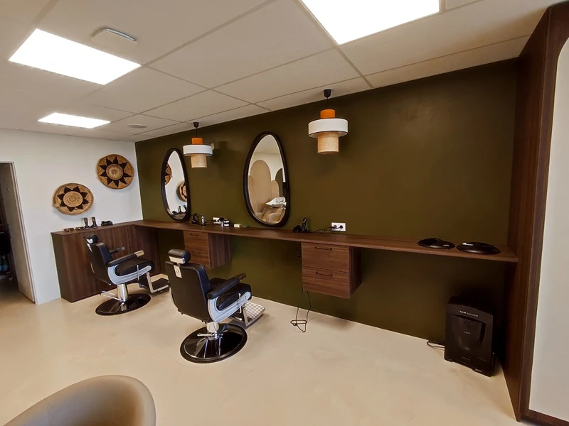 aménagement salon de coiffure
