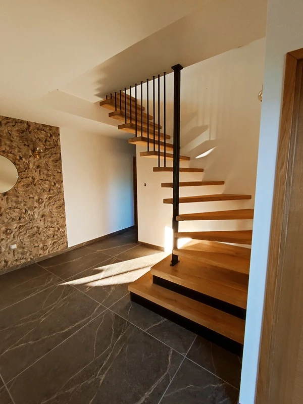 Escalier bois et métal