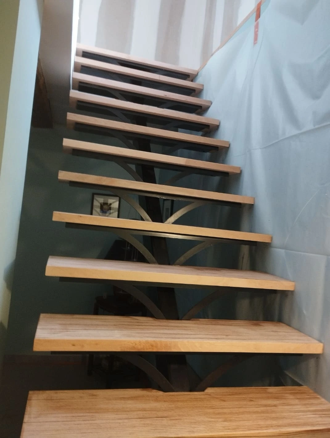 Escalier avec ou sans palier - structure bois ou métal