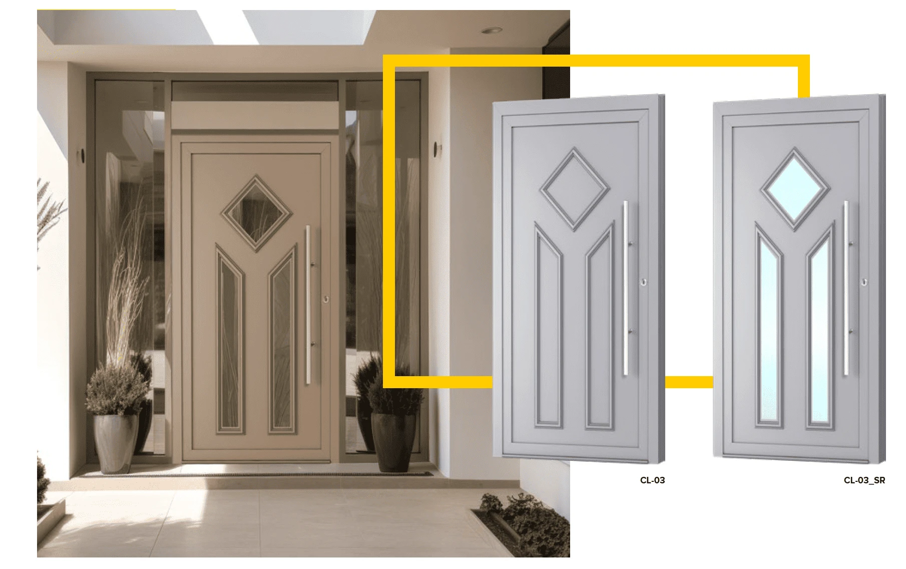 Portes d'entrée ALU CL-03, CL-03SR