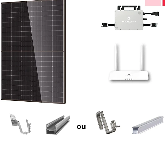 kit photovoltaique Bourgeois Global 3 kwc avec fixation pour toiture tuile  inclus