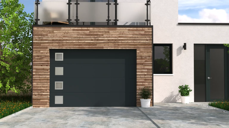 Porte de garage sectionnelle de la marque Soprofen