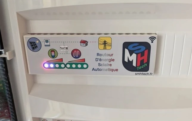 coffret routeur solaire  1 sortie modulable 3600w max + (1 sortie pilotage a distance shelly i4 gen3 + 1 recepteur  Shelly pro 1 modulaire  1 contact) pose inclus