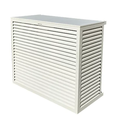 cache clim alumunium  blanc ou gris anthracite Deco Clim jusqu'a 1310 mm de largeur pose inclus