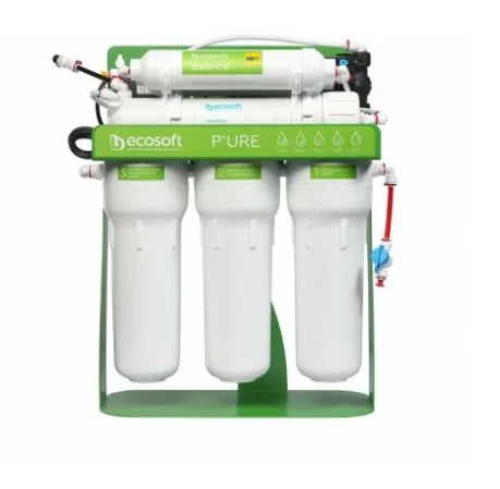 Osmoseur mineralisant BWT Ecosoft pour eau de boisson sous evier + robinet evier 3 voie noir ou chrome pose inclus