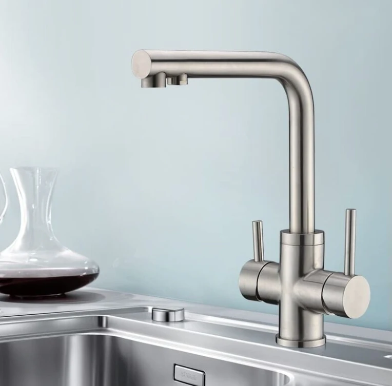 Osmoseur mineralisant BWT Ecosoft pour eau de boisson sous evier + robinet evier 3 voie noir ou chrome pose inclus