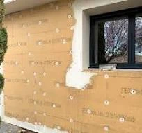 Isolation des murs par l'extérieur en laine de bois