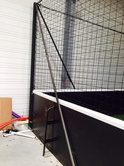 Structure de foot soccer 5 en salle indoor d'occasion