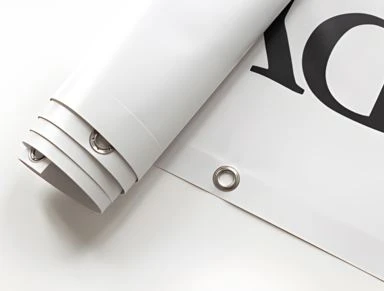 Bâche PVC Standard 80×100 cm – Impression HD, ourlets + œillets tous les 50 cm