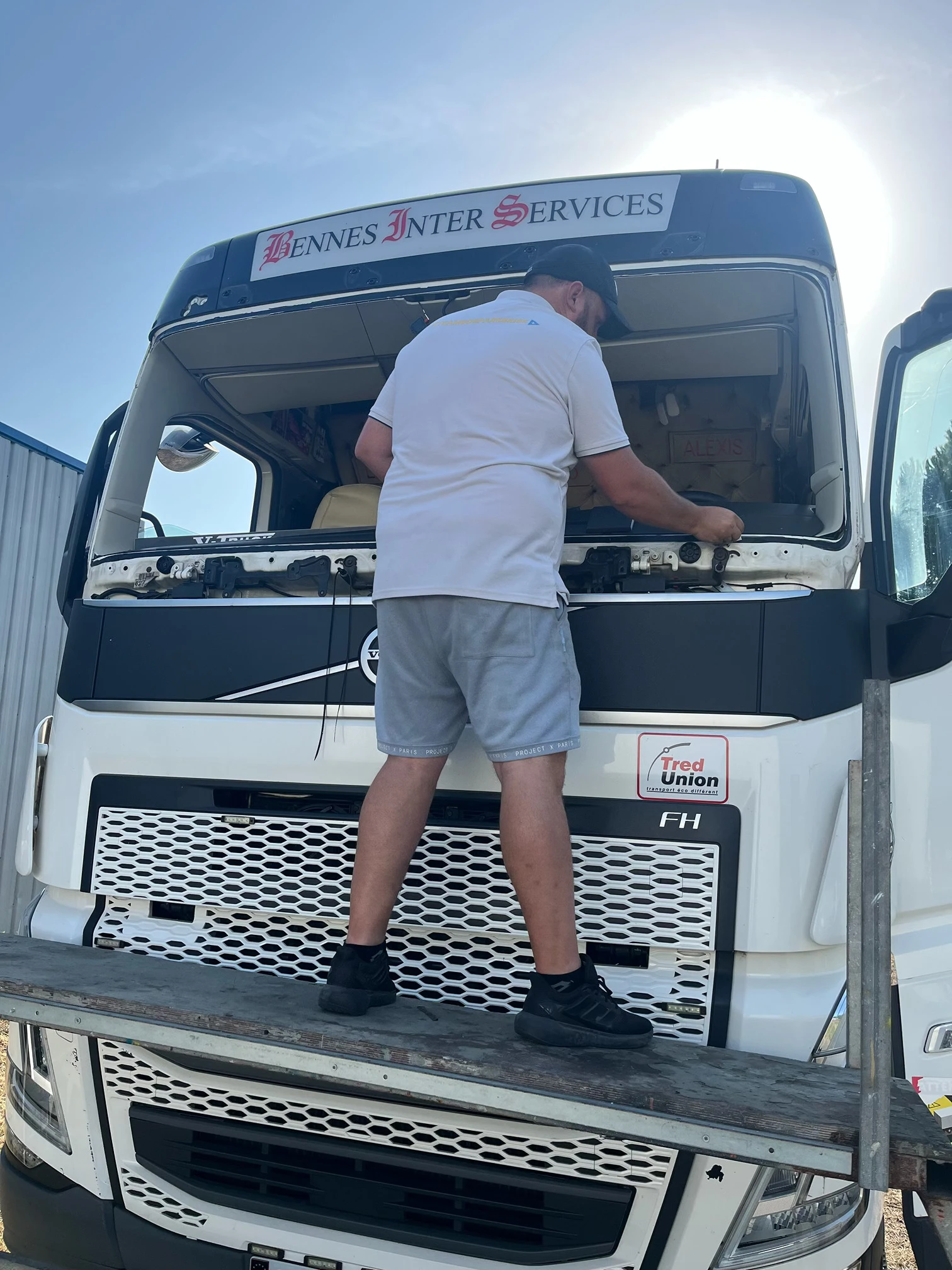 Changement pare-brise poids lourd