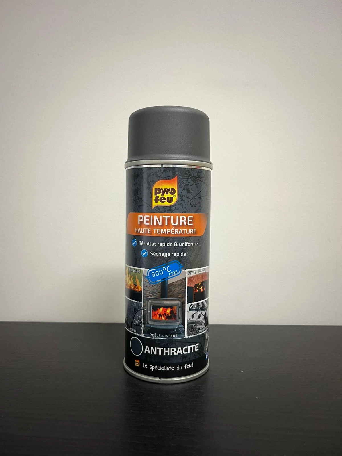 PEINTURE HAUTE TEMPÉRATURE PYRO FEU - ANTHRACITE